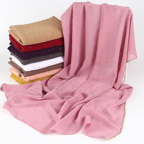 Diamond chiffon Women Long Hijab Scarf